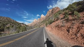 POV bicycle ride in Zion - Powered by Shutterstock - Get 15% off with code: PIKWIZARD15