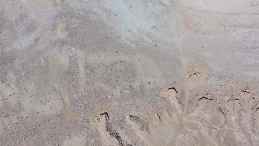 Aerial view of Salt Lake or Lake Razzaza in Karbala, Iraq. The Iraqi government and environmental organizations are seeking solutions to rehabilitate and preserve the lake.