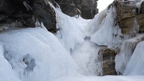 Frozen Waterfall - Majestic Winter Nature Scene, NORWAY - Powered by Shutterstock - Get 15% off with code: PIKWIZARD15