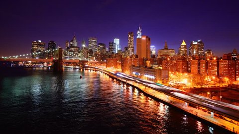 New York City time lapse from above the East River.