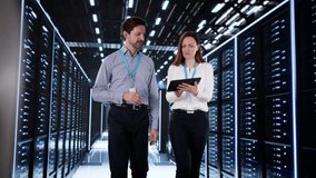 Engineers In Data Center Server Room Configuring AI Technology - Powered by Shutterstock - Get 15% off with code: PIKWIZARD15