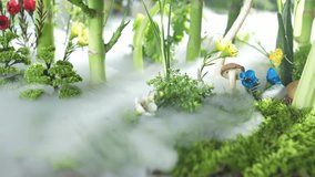 Assortment of various fresh herbs, vegetables, organic fruits including mushrooms, leafy greens, bell peppers, tomatoes, bamboo shoots ideal for organic farming and healthy eating food themes. - Powered by Shutterstock - Get 15% off with code: PIKWIZARD15