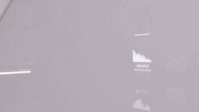 Creating animation with pie chart and graphs on gray background. Data, analytics, statistics, digital, business, strategy - Powered by Shutterstock - Get 15% off with code: PIKWIZARD15