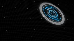 Animation of futuristic digital interface with clock, graphs, and circular patterns. Technology, innovation, cyber, graphics, abstract, modern - Powered by Shutterstock - Get 15% off with code: PIKWIZARD15