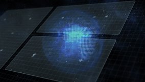 Displaying holographic brain, futuristic animation with data processing interface. technology, innovation, digital, virtual, analytics, visualization - Powered by Shutterstock - Get 15% off with code: PIKWIZARD15