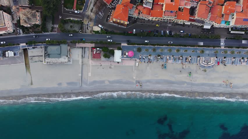 Colorful coastal town in Liguria, Italy, with vibrant buildings and beautiful sea