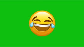 Laughing emoji animation on green screen. Perfect for expressing happiness, video editing, and motion graphics. Smooth looping animation with a joyful expression - Powered by Shutterstock - Get 15% off with code: PIKWIZARD15