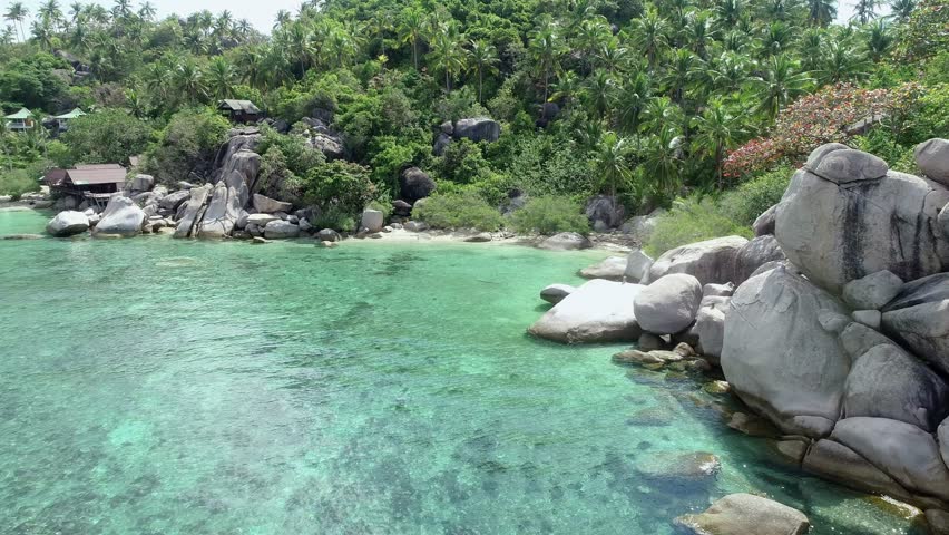 Thailand Beach Aerial View. High quality 4k footage