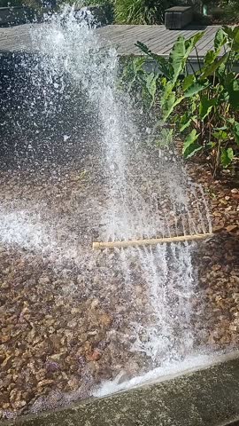 Water fountain in the Botanic gardens in South Australia. Picture taken on 15th March 2025. 