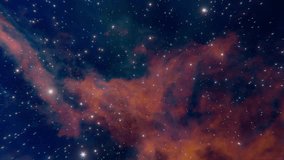 Stunning space animation showcasing a journey through a glowing nebula, highlighting distinct luminescent regions of the interstellar medium - Powered by Shutterstock - Get 15% off with code: PIKWIZARD15