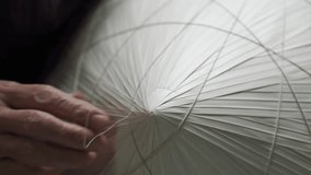 Traditional Vietnamese Non La conical Hat Making by Skilled Artisan close-up - Powered by Shutterstock - Get 15% off with code: PIKWIZARD15