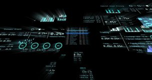Financial data and graphs overlaying futuristic cityscape with animation elements. Finance, technology, business, growth, investment, innovation - Powered by Shutterstock - Get 15% off with code: PIKWIZARD15