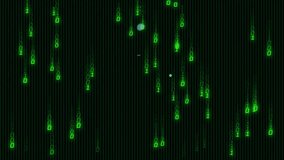 Digital clock animation over green binary code background, futuristic and dynamic. Technology, matrix - Powered by Shutterstock - Get 15% off with code: PIKWIZARD15