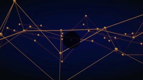 Animation of multimedia icons connected by lines over dark background. Connectivity, technology, digital, network, communication, interface - Powered by Shutterstock - Get 15% off with code: PIKWIZARD15