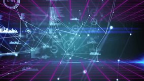 Animation of digital network with data visualization using graphs in school. Technology, innovation, analytics, futuristic - Powered by Shutterstock - Get 15% off with code: PIKWIZARD15