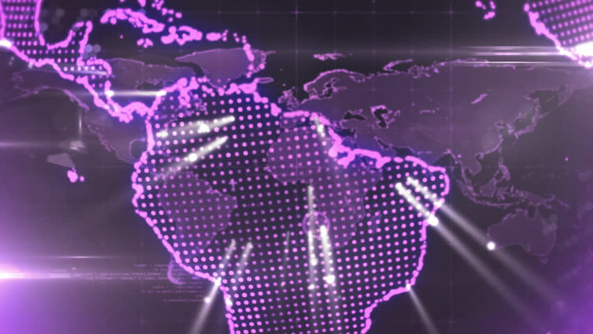 Glowing purple digital globe with data lines and network connections animation. Futuristic, technology, global, connectivity, cyberspace, virtual - Powered by Shutterstock - Get 15% off with code: PIKWIZARD15