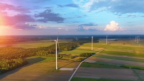 Explore the vast landscape of wind turbines harnessing renewable energy for electricity production - Powered by Shutterstock - Get 15% off with code: PIKWIZARD15