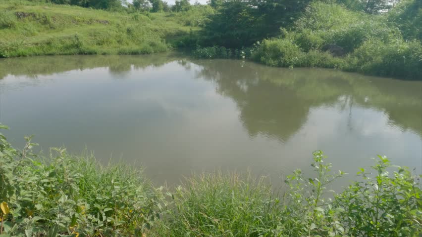 a lake formed from a former sand mine
