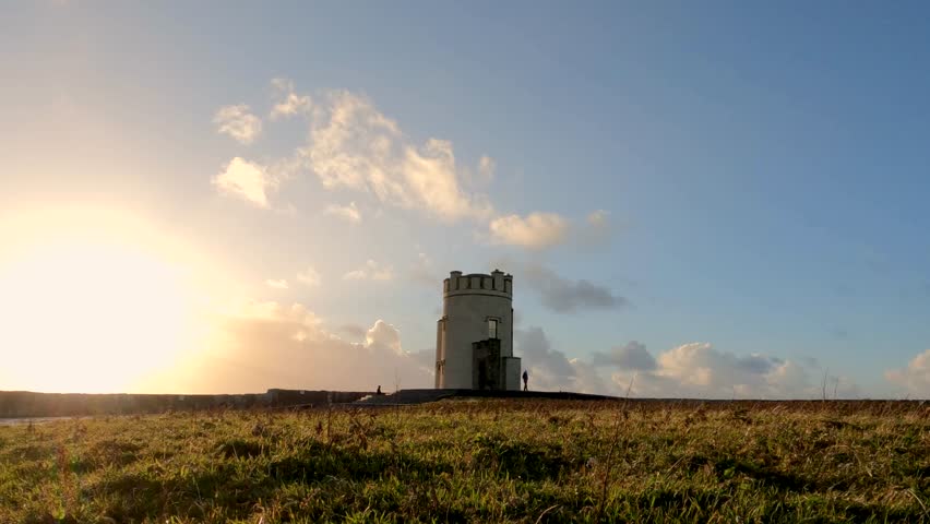 Silhouette figure beside O