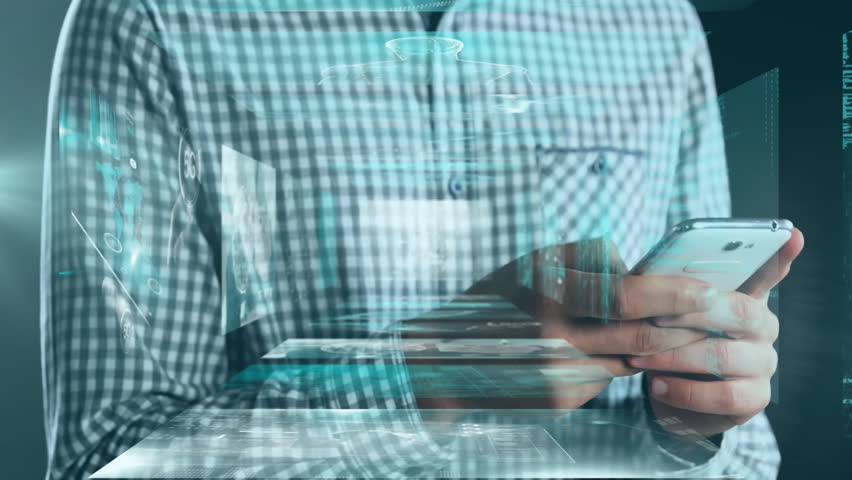 Using smartphone, person interacting with digital data and animation overlays. Technology, innovation, connectivity, interface, future, communication - Powered by Shutterstock - Get 15% off with code: PIKWIZARD15