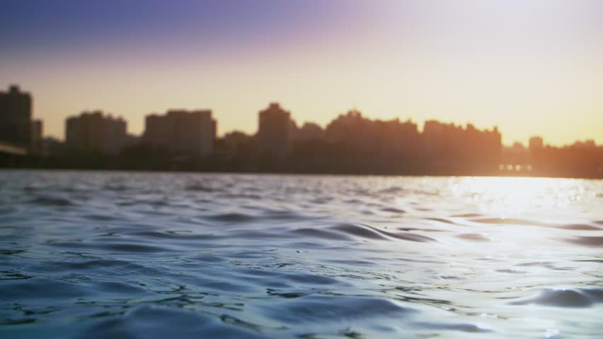 han river with seoul in background stock video