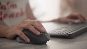 Close-up of hand using a computer mouse - Powered by Shutterstock - Get 15% off with code: PIKWIZARD15