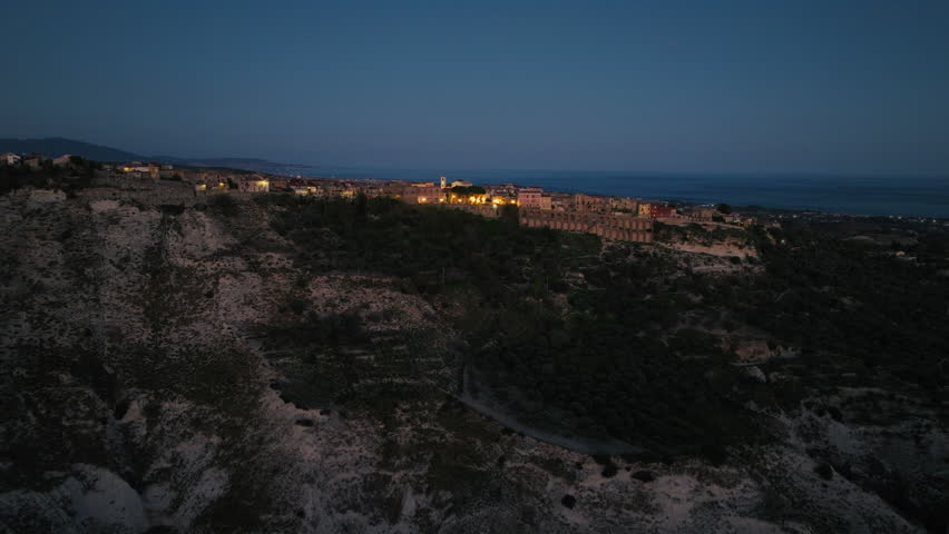 Ardore Superiore Ancient Medieval Italian Hamlet In Calabria Region, Aerial