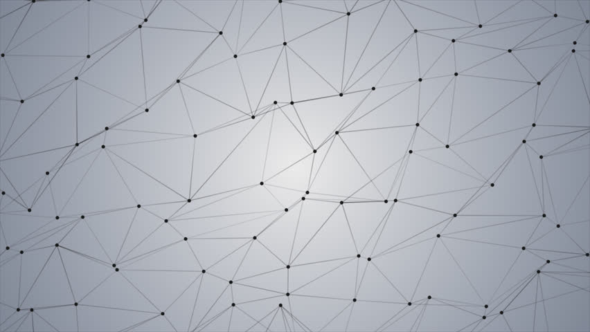 White Plexus Background. Plexus Futuristic Technology Background. Seamless Loop 