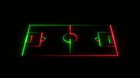 neon sports stadium on black background. neon lights match football isometric field video animation, Sports stadium icon animation on black background. - Powered by Shutterstock - Get 15% off with code: PIKWIZARD15
