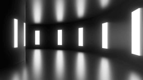 Futuristic Minimalist Interior with Bright Lights 4k 60fps 3d looping animation. 3D Illustration - Powered by Shutterstock - Get 15% off with code: PIKWIZARD15