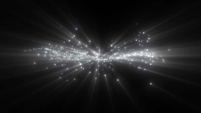 Abstract white particles with light shine, Isolated transparent background, Alpha channel ready.