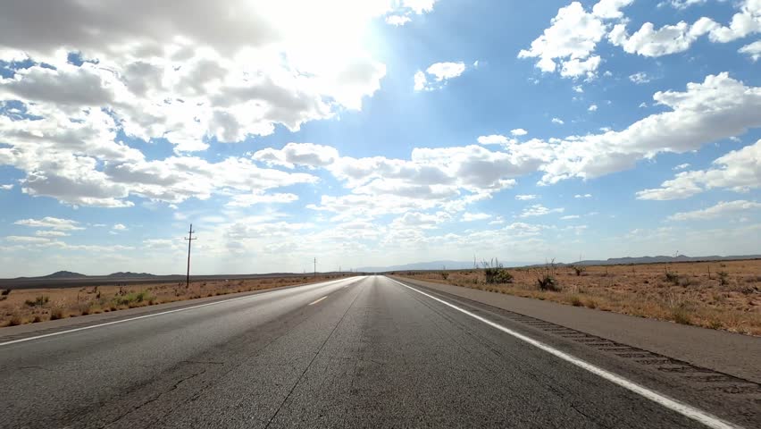 New Mexico Driving 0566 Carrizozo San Antonio