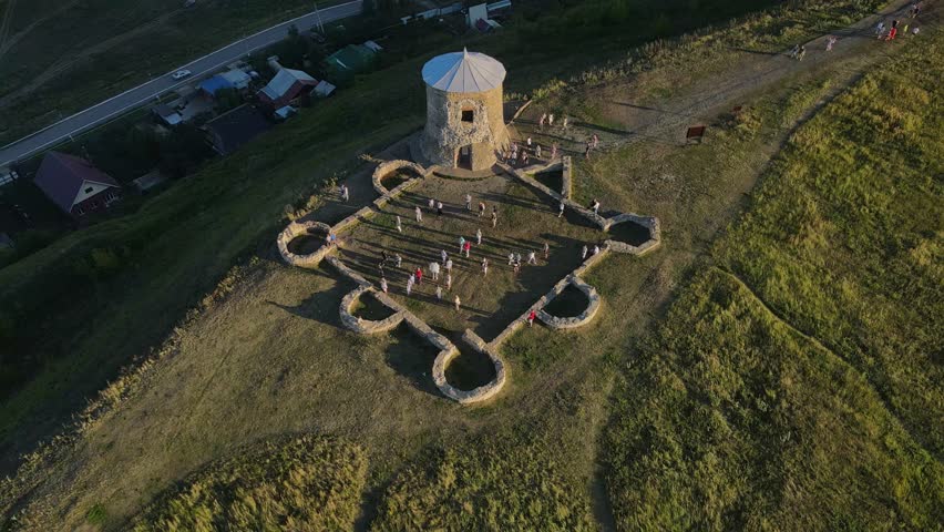 Aerial image of the ancient Devil