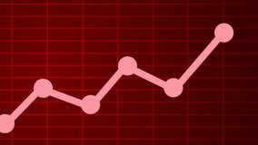 Themed Upward Trend Line Graph Animation, A line graph with data points connected by lines, showing an upward trend - Powered by Shutterstock - Get 15% off with code: PIKWIZARD15