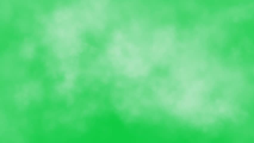 fly through clouds, moving forward through white smoke or foggy weather, smoky background animation green screen