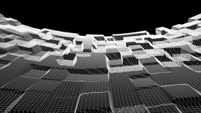 black and white abstract background. Dark Fractal Bloom. Cybernetic Horizon. Digital Meshscape. Futuristic Gridscape - Powered by Shutterstock - Get 15% off with code: PIKWIZARD15