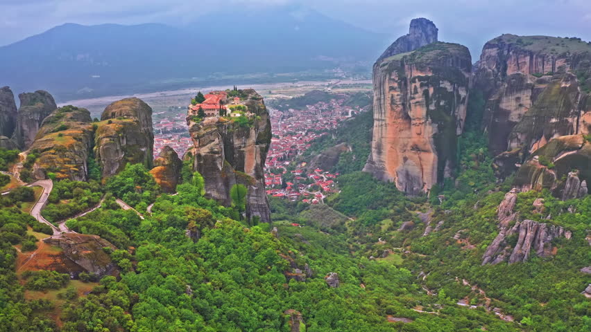 Holy Trinity monastery in Meteora Greece. Europe travel site