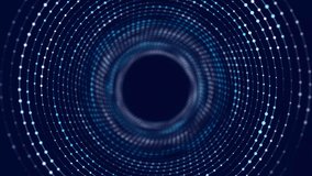 Abstract background with moving glowing dots. Sound wave element. Equalizer for music. 3d rendering. Seamless loop. 4k	 - Powered by Shutterstock - Get 15% off with code: PIKWIZARD15