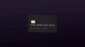 Dynamic bank card tech animation: sleek card designs, contactless payments, secure transactions, and digital banking innovations in a futuristic visual style. - Powered by Shutterstock - Get 15% off with code: PIKWIZARD15