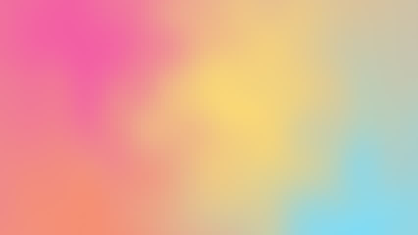 Blurry gradient of pink yellow and blue; suitable as background for social media posts, website banners, or digital presentations.