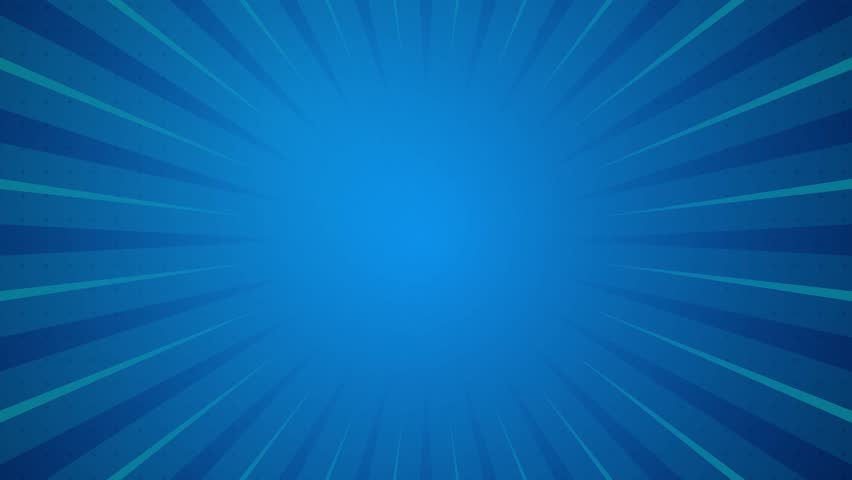 blue rays comic cartoon style background video motion graphic footage
