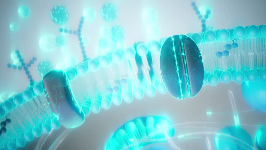 Conceptual animation of the cell plasma membrane