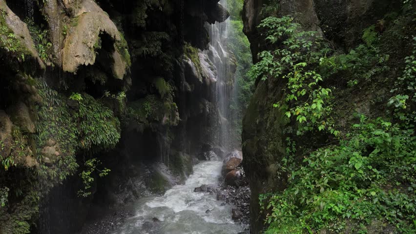 Breathtaking Drone Shots of Umbrella Waterfall and Nature’s Beauty in Pakistan