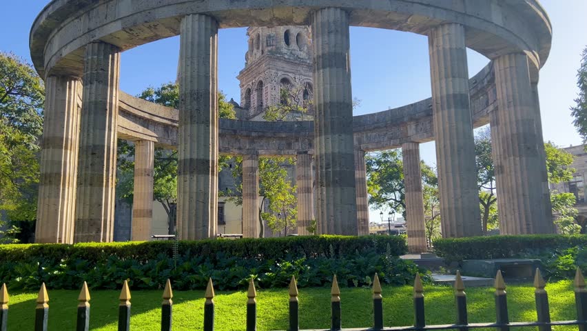 Rotunda of Illustrious Jaliscienses in the Historic Center of Guadalajara, Jalisco, Mexico