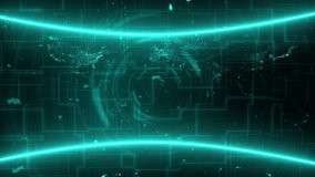 Technology security key animation rotating circle. Lock Icon Digital Global Technology Cyber security Concept. - Powered by Shutterstock - Get 15% off with code: PIKWIZARD15