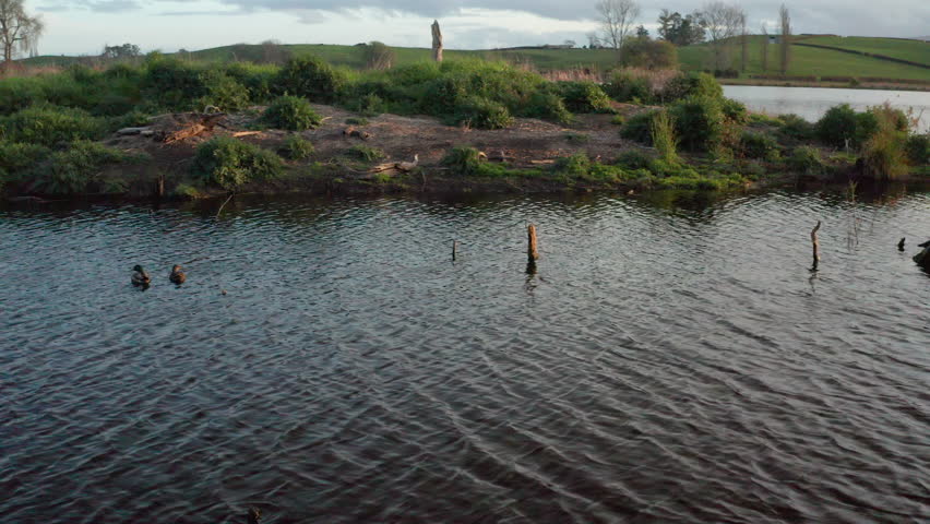Maori Pā site (fort) underwater in New Zealand