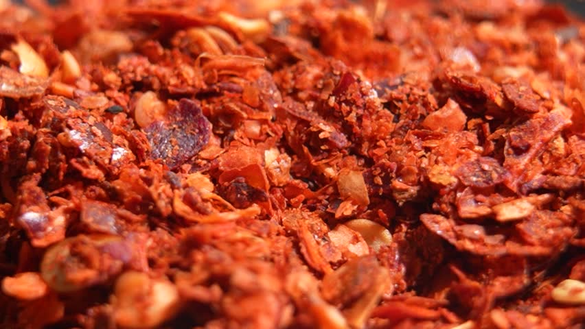 Close up shot of dried chili peppers, Dried Red chilli pepper 