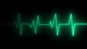 neon glow heartbeat animation medical science heartbeat .Heart beat pulse. - Powered by Shutterstock - Get 15% off with code: PIKWIZARD15