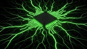 Futuristic Microchip with Glowing Energy Flow - Powered by Shutterstock - Get 15% off with code: PIKWIZARD15