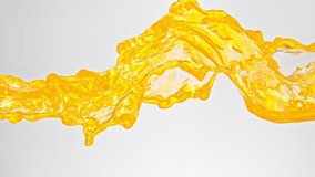 Super Slow Motion Orange Juice Splash at 1000fps, High-Speed 4K Footage on White Background - Powered by Shutterstock - Get 15% off with code: PIKWIZARD15